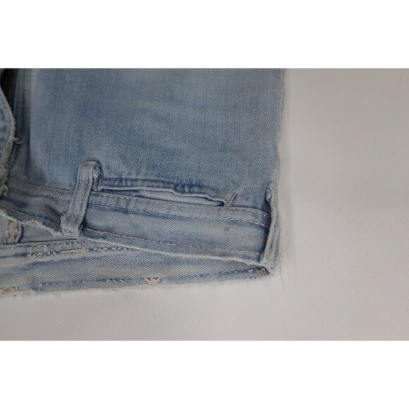 Vintage 70s Hang Ten Surfing Mens 32x32 Distressed Bell Bottoms Denim Jeans Blue - Picture 11 of 16